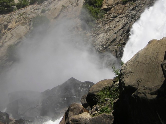 Waterfall Spray Yosemite National Park 