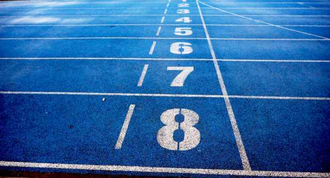 athletics blue ground lanes